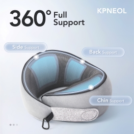 Travel Pillow, 100% Pure Memory Foam Travel Neck Pillow Airplane Neck Support Ergonomic Design for Traveling Suitable for Airplanes,Offices and Cars